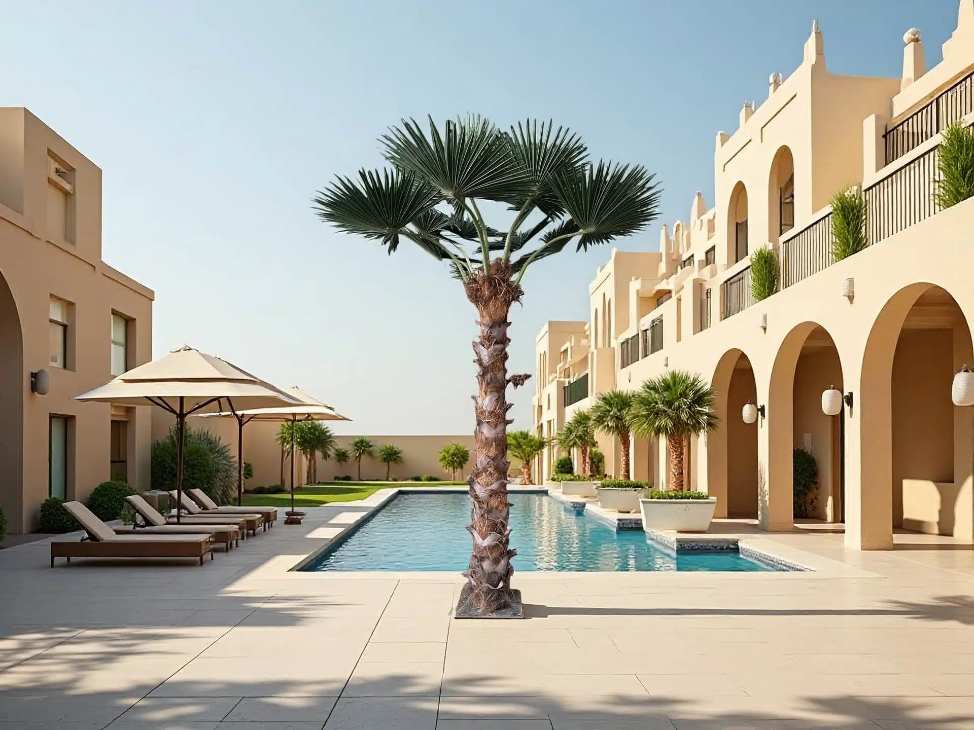 10 ft Artificial palm tree outdoor