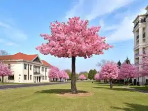 Artificial Cherry Blossom Tree For Hotel Lobby