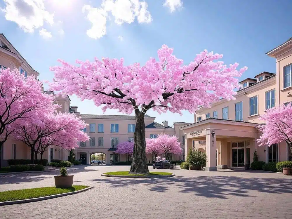 Artificial Cherry Tree For Restaurant Decor