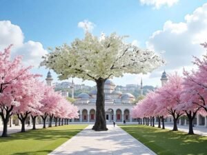 Standalone Cherry Blossom Tree