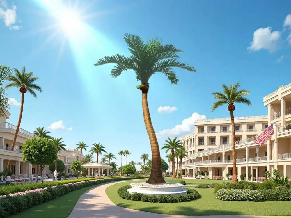 23ft Artificial Coconut Tree