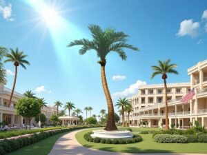 23ft Artificial Coconut Tree