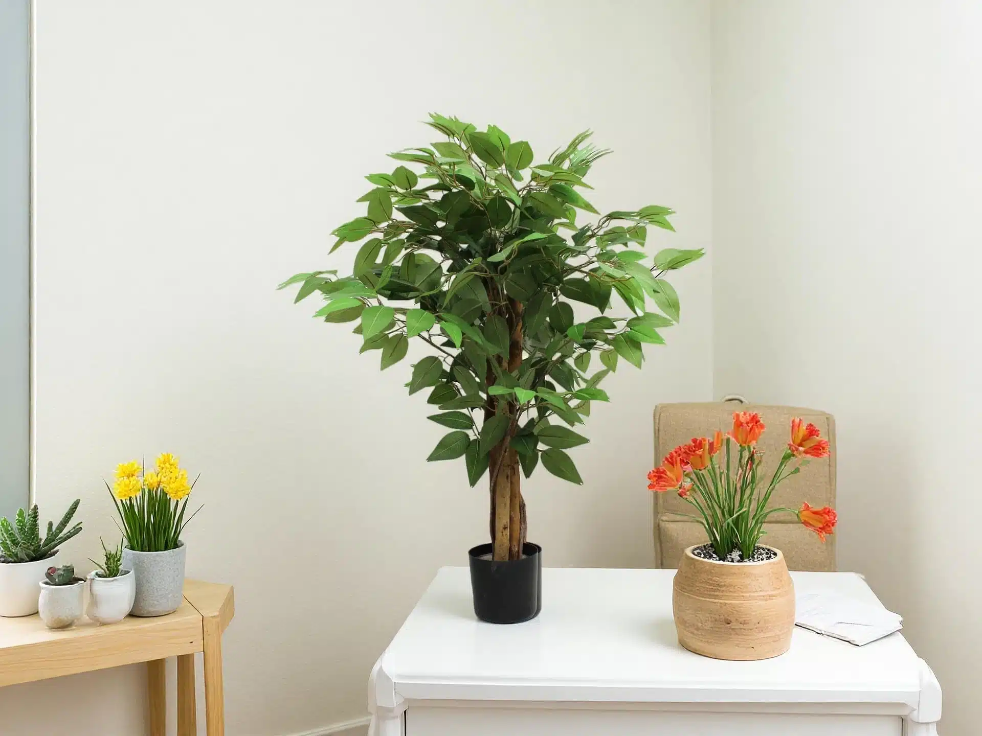 Mini Artificial Ficus Tree - Image 4