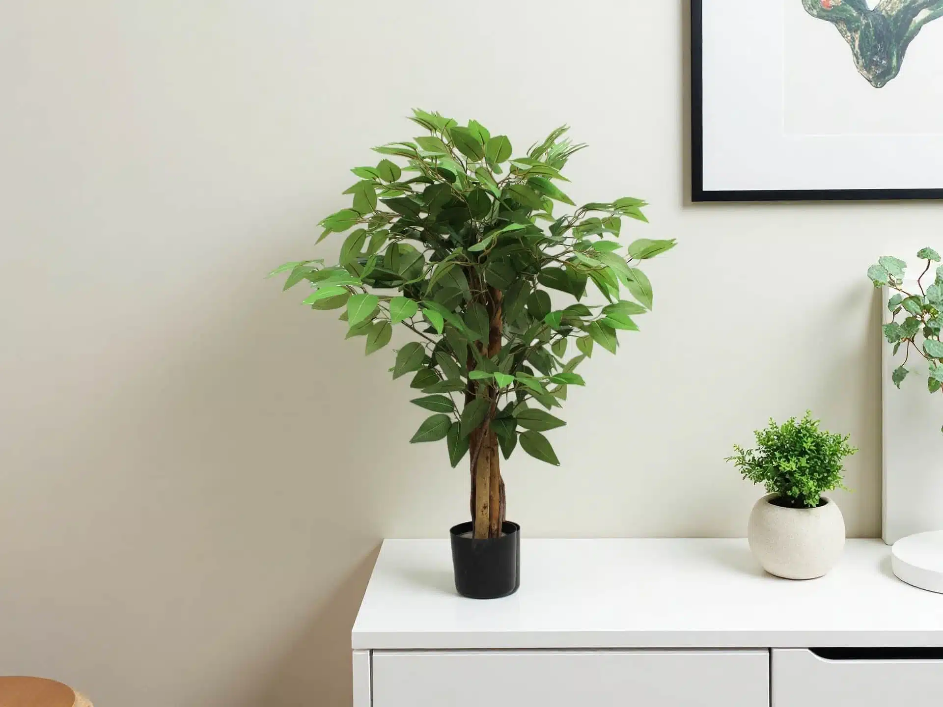 Mini Artificial Ficus Tree - Image 3