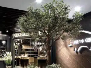 Large Artificial Olive Tree With Fiberglass Trunk