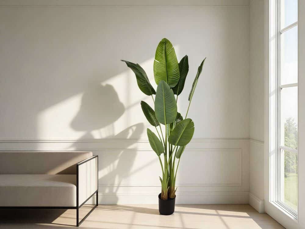Artificial Silk Bird Of Paradise Palm Tree