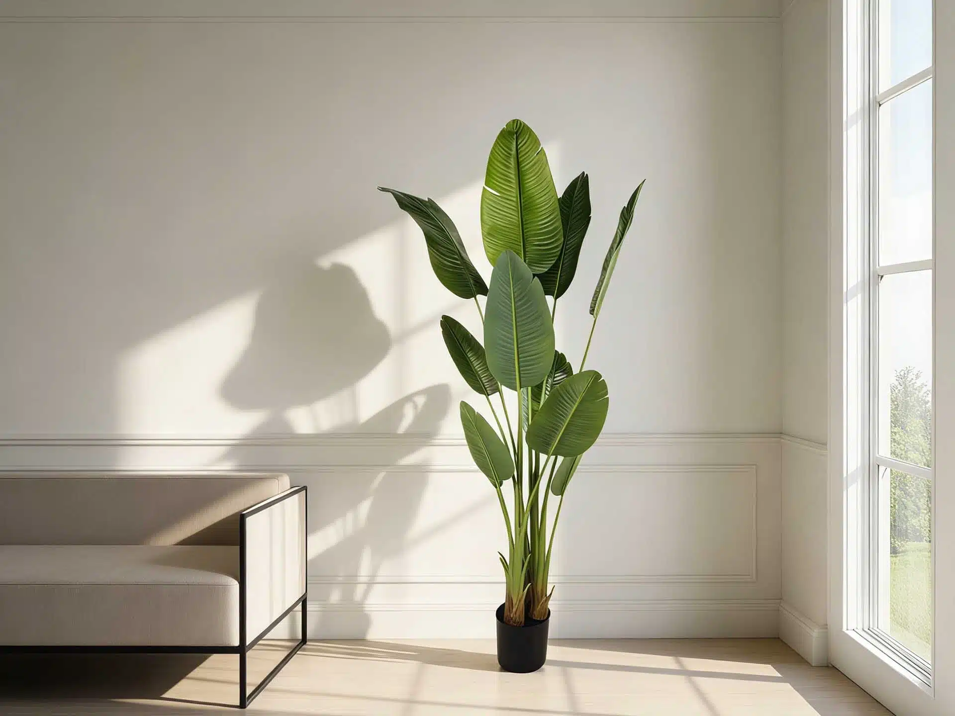 Artificial Silk Bird Of Paradise Palm Tree