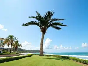 Artificial Coconut Tree With Fiberglass Trunk
