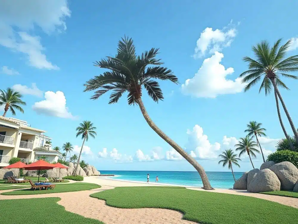 Artificial Coconut Tree Tropical Beach