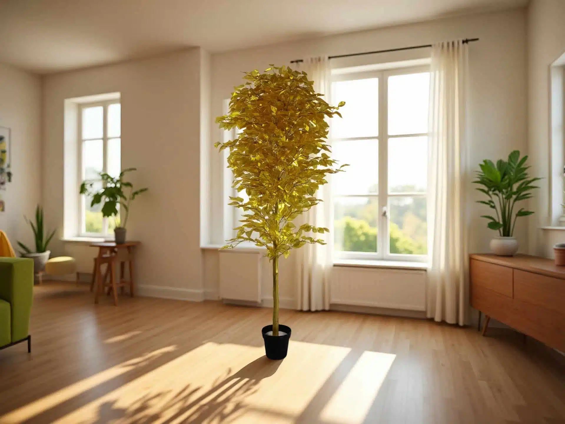 Decorative Artificial Ficus Tree - Image 4