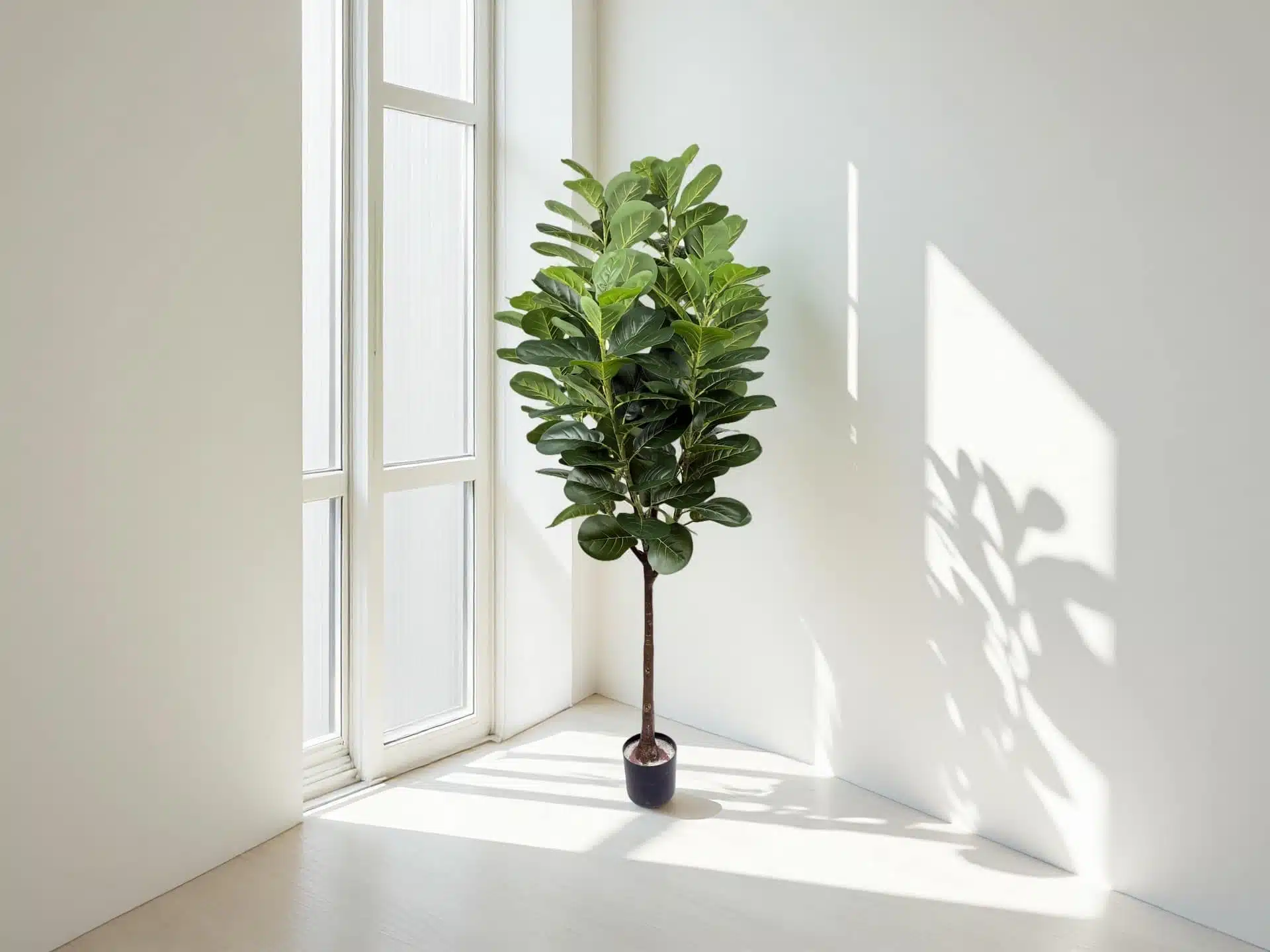 Artificial Fiddle Leaf Fig Tree In Basket - Image 3