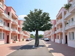 Large Artificial Peach Tree