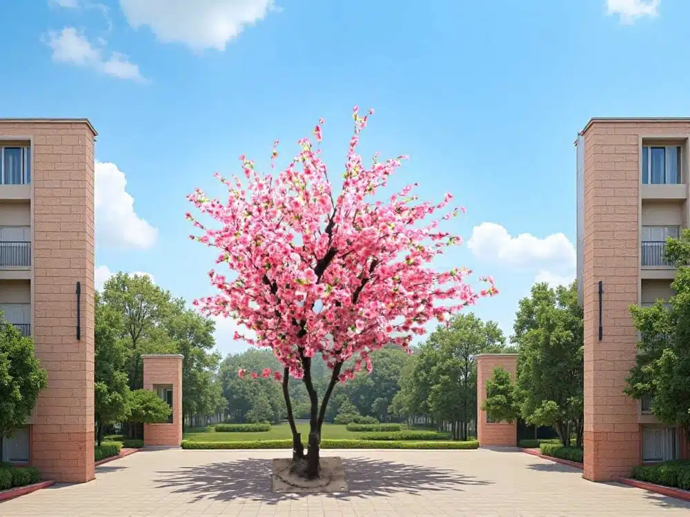 Outdoor Artificial Peach Tree