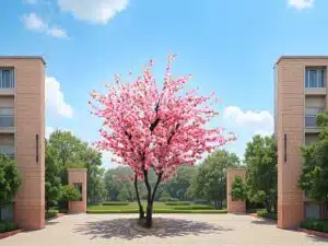 Outdoor Artificial Peach Tree