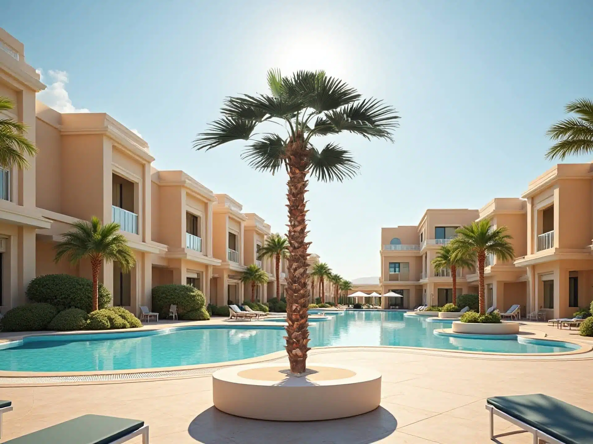 Artificial Palm Tree With Fiberglass Trunk