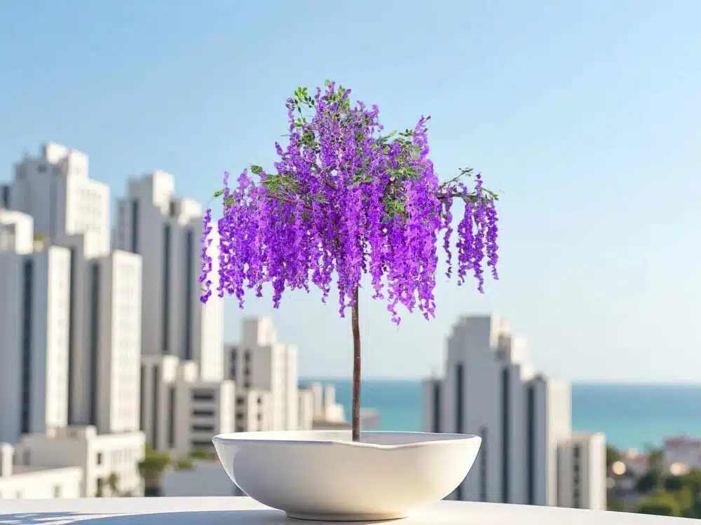 Artificial Purple Wisteria Tree