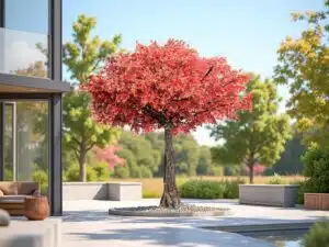 Autumn Red Artificial Maple Tree
