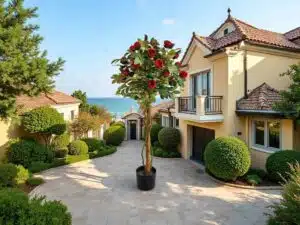 4′ Artificial Rose Tree