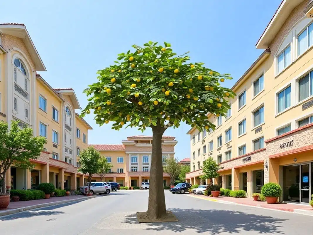Artificial Lemon Tree