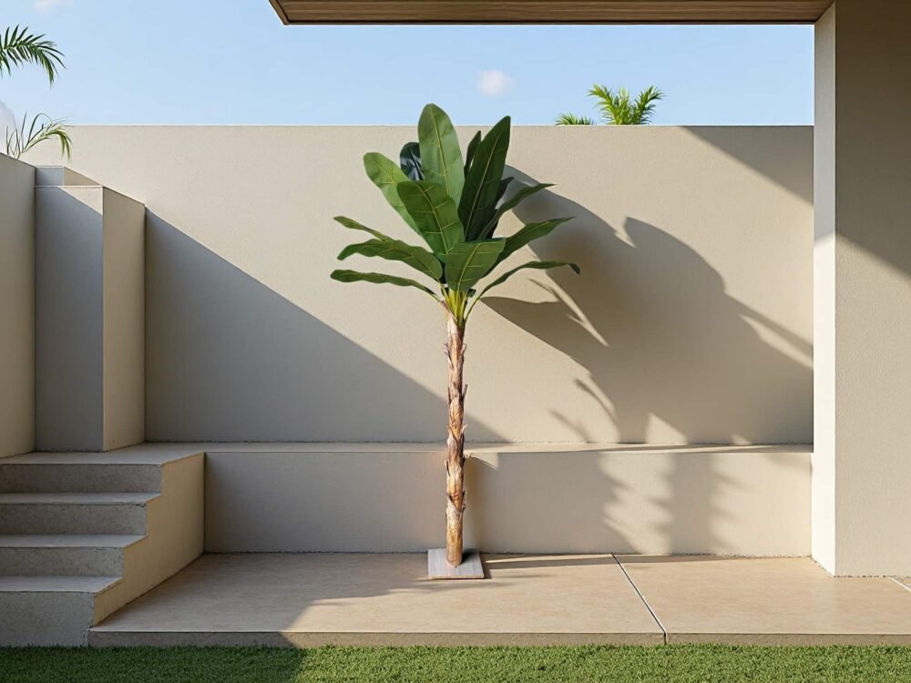Artificial Banana Tree With Bananas