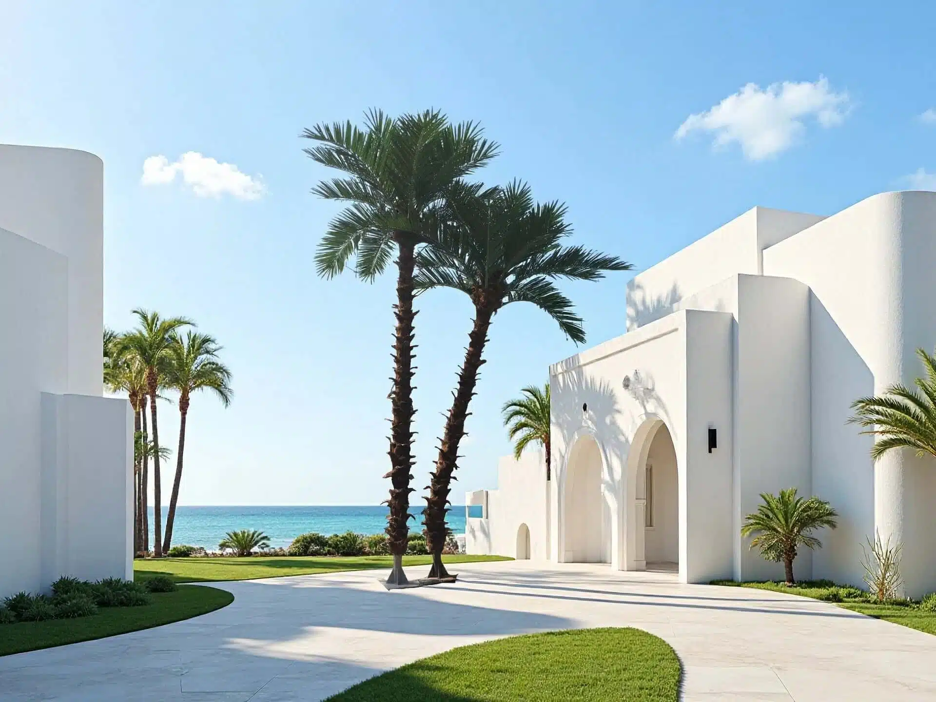 Artificial Palm Tree For Hotel Lobby