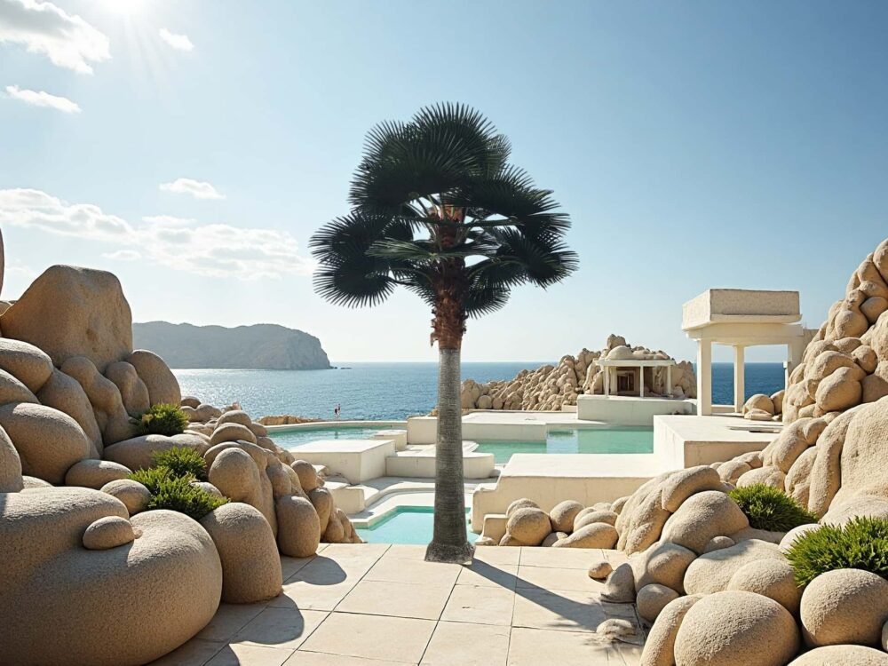 Artificial Palm Tree For Restaurant Decor