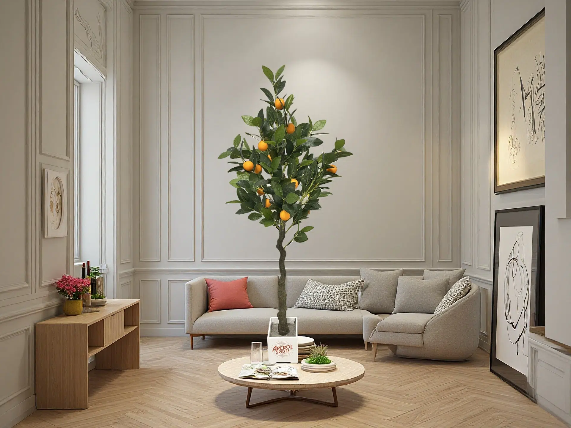 5ft Artificial Lemon Tree - Image 3