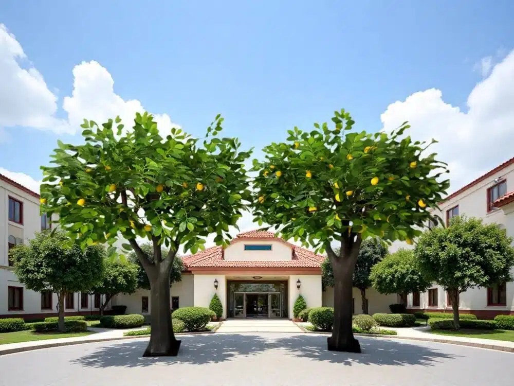 Realistic Lifelike Lemon Tree