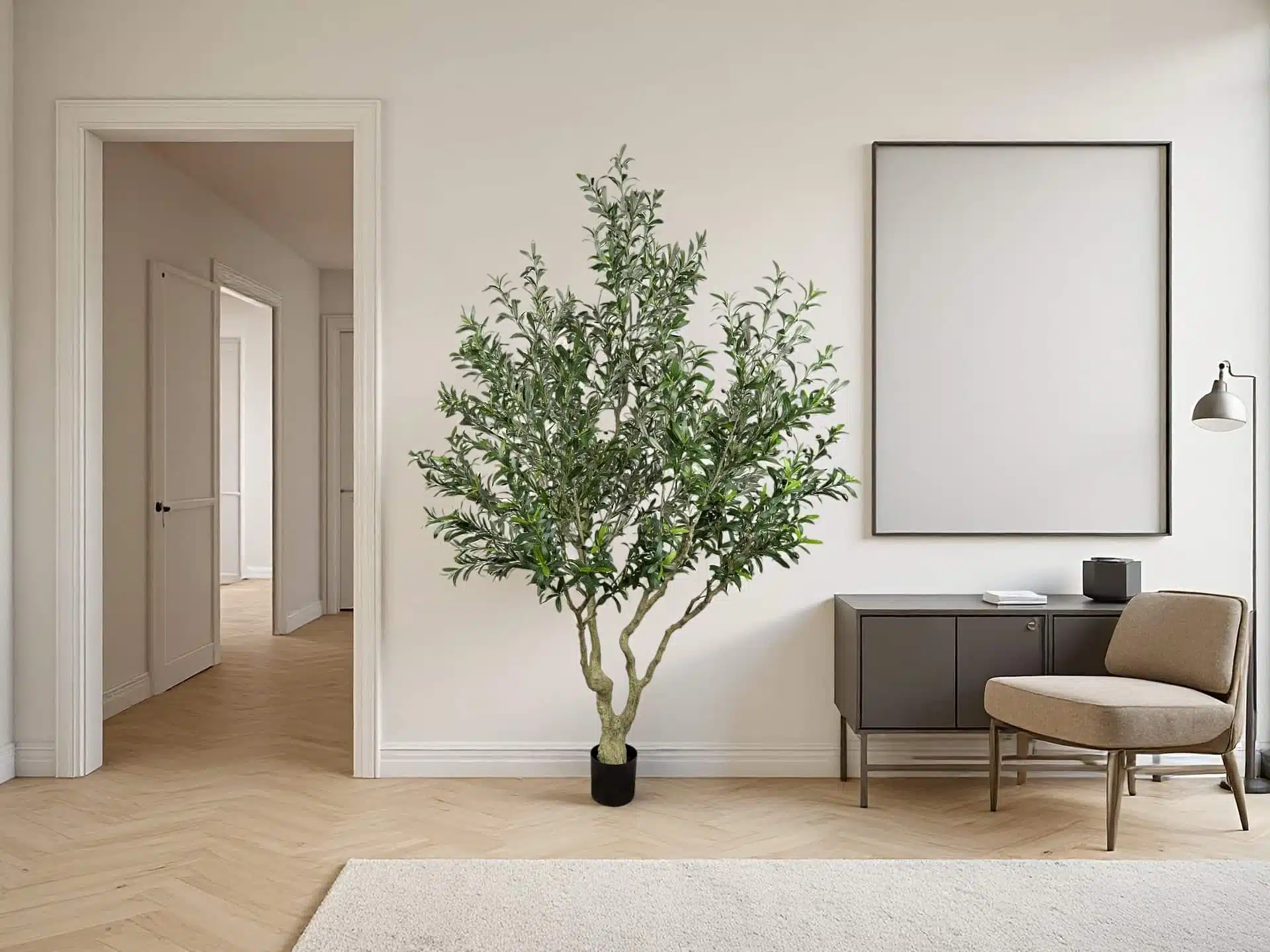 8ft Artificial Olive Tree - Image 2