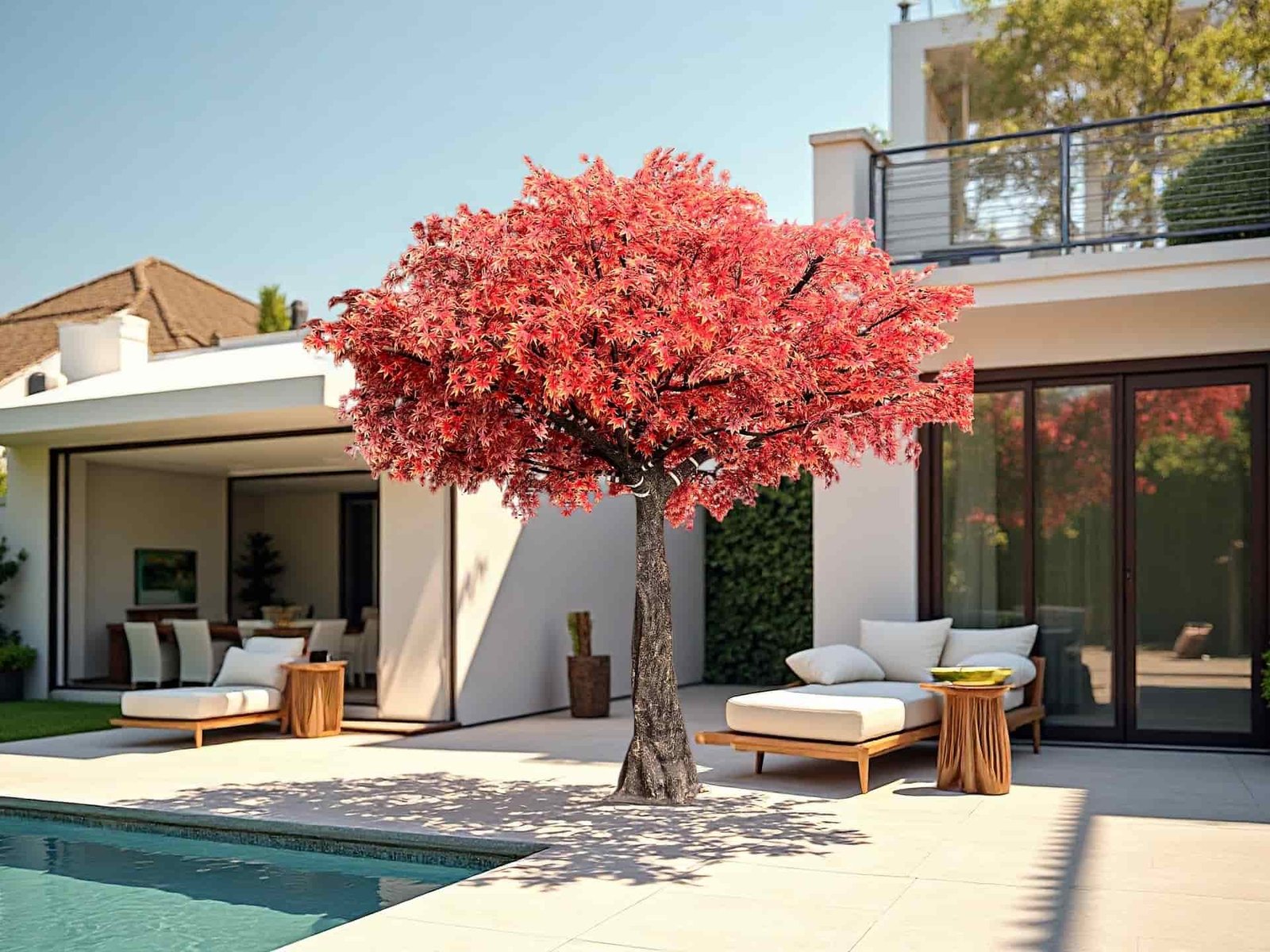 Autumn Red Artificial Maple Tree - HRtrees