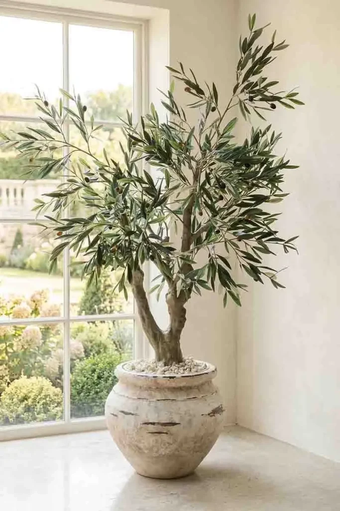 UV-Resistant Artificial Olive Tree for Sun-Drenched Sunrooms