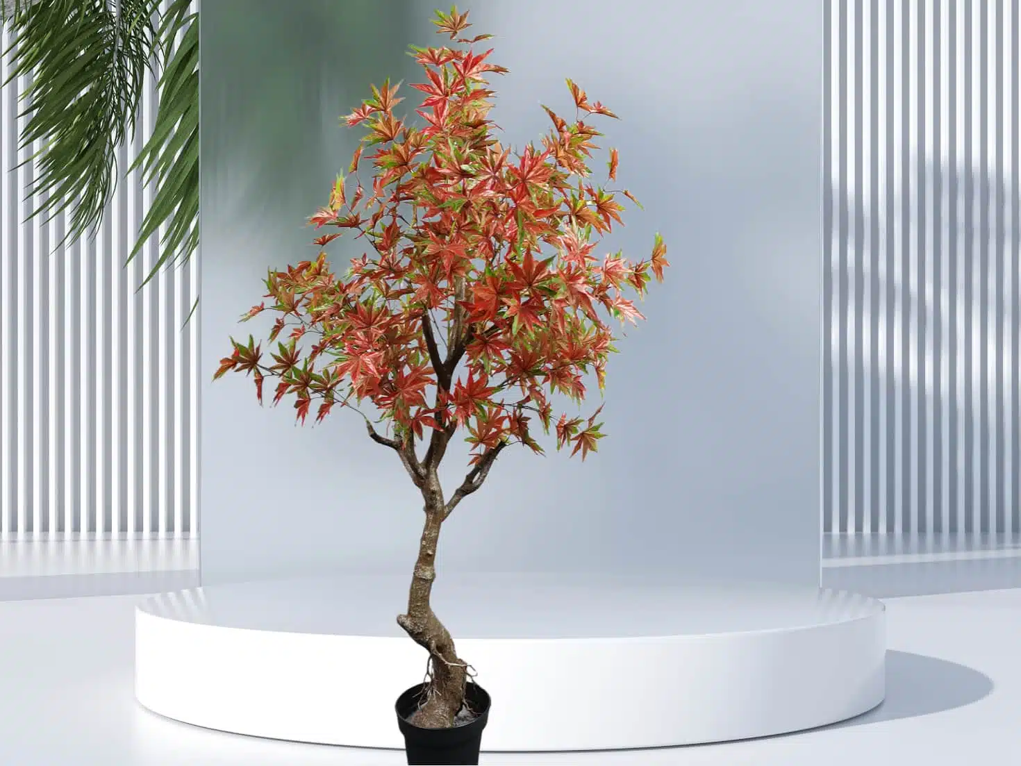 Artificial Red Japanese Maple Tree - Image 2