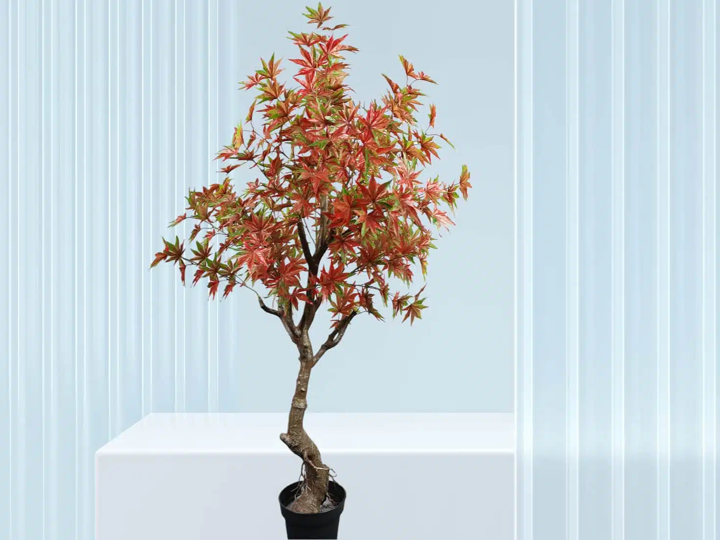 Artificial Red Japanese Maple Tree - Image 3
