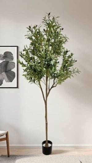 6 ft Slim Profile Tree: Most Realistic Artificial Olive Tree