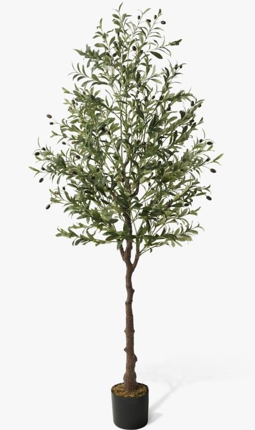 Grand Entry 8 ft Artificial Olive Tree