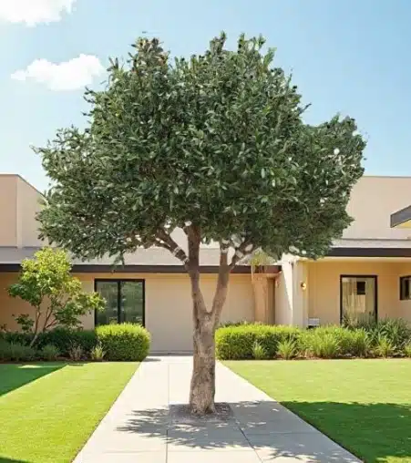 Mediterranean-Style Large Artificial Olive Tree With Natural Canopy