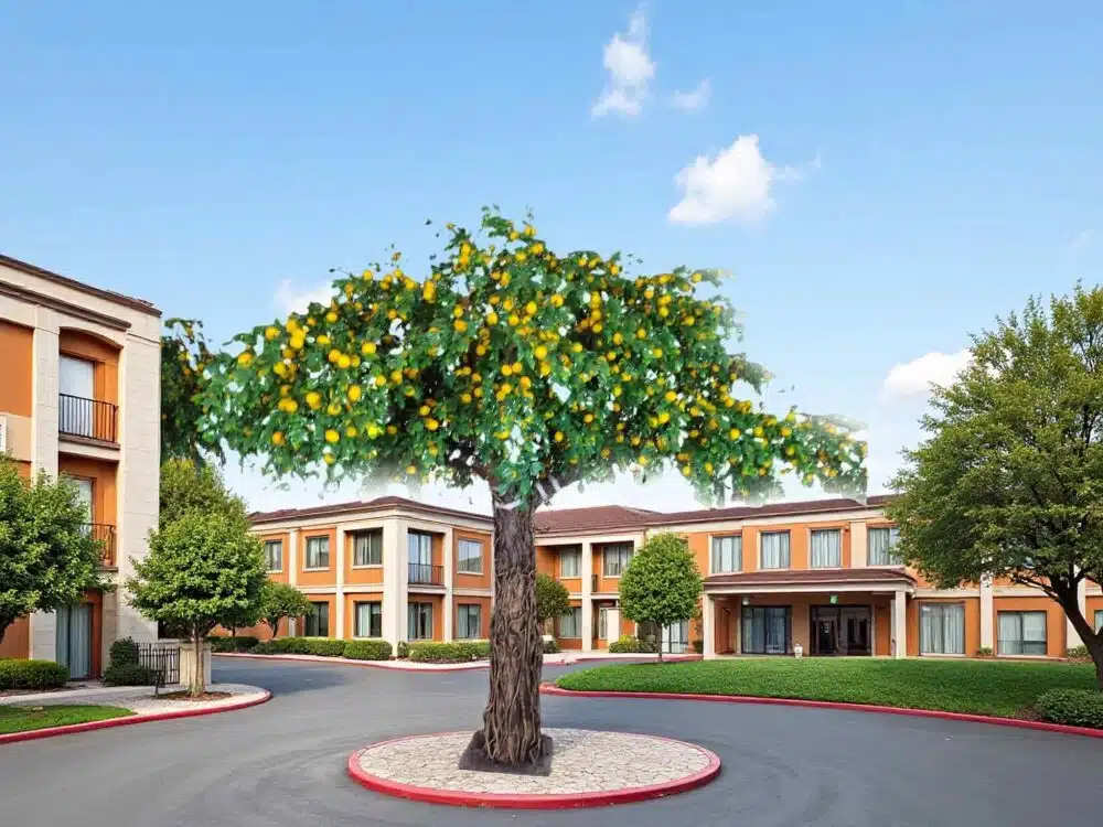 Bushy Artificial Lemon Tree