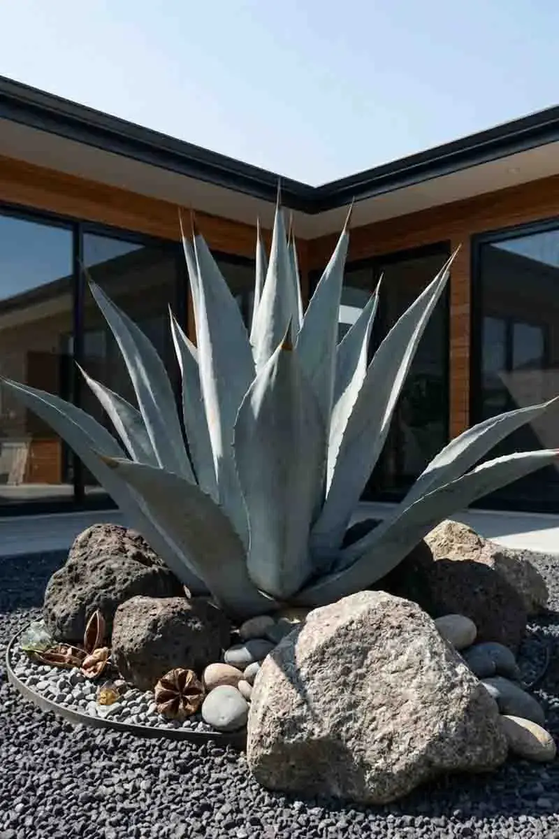 The “Dry” Rock Garden: With Oversized Faux Agave