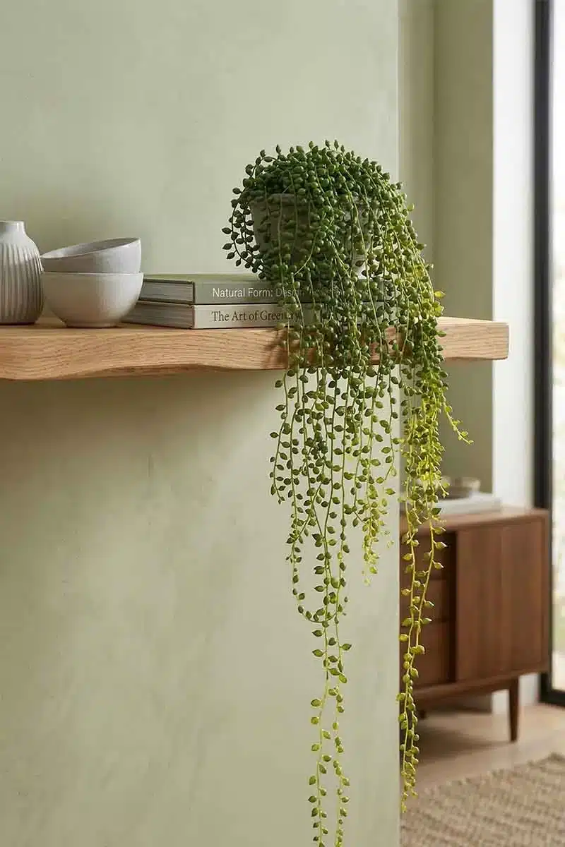 Trailing Faux "String of Pearls"