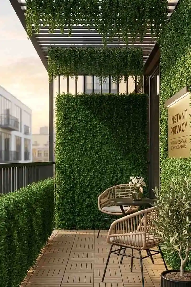 UV-Resistant Boxwood Panels