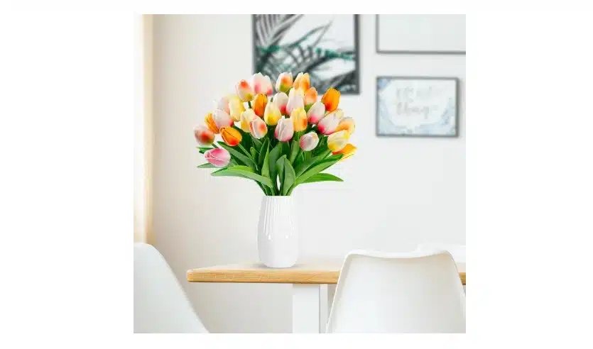 Fake Multi-Tone Silk Tulips
