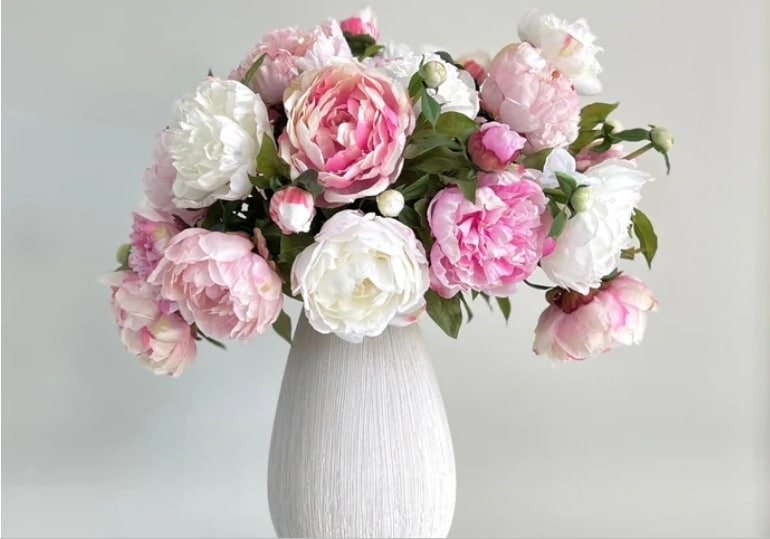 Fake Silk Peony Arrangement