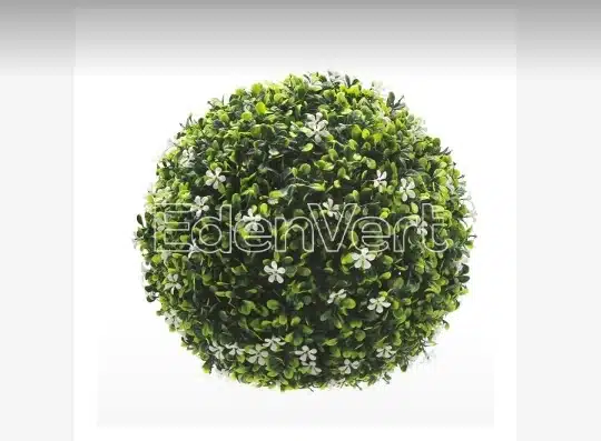 Artificial Flowering Boxwood Topiary Balls