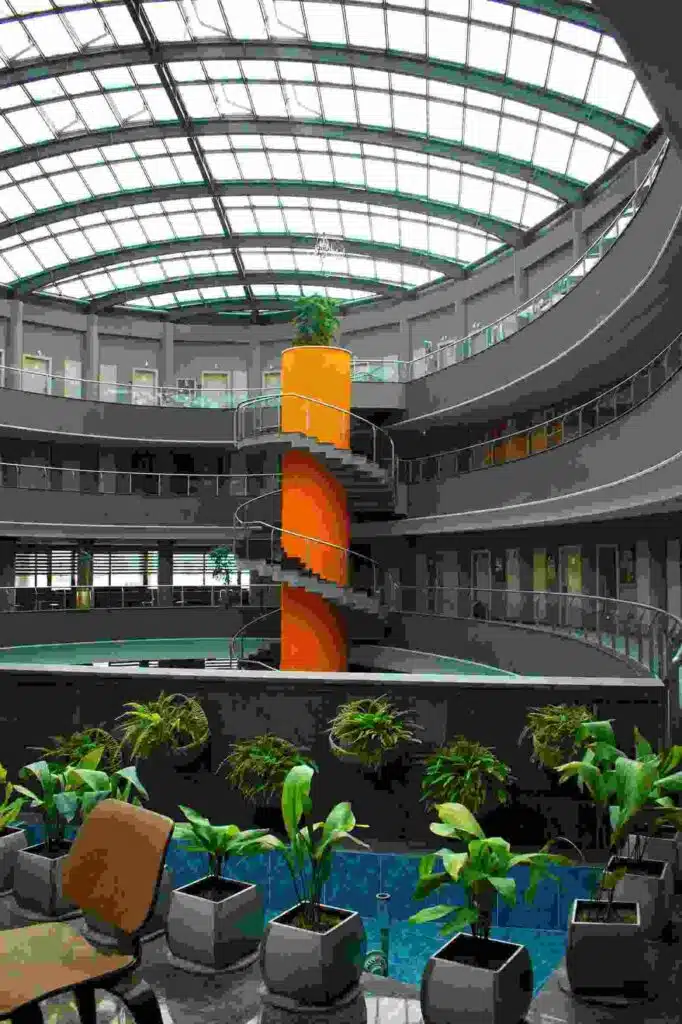 Visual Imbalance with plants in commercial space