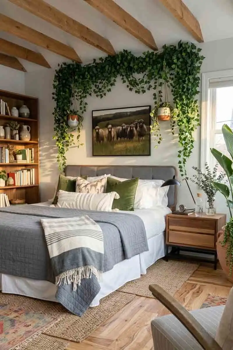 The "Faux-Headboard" Look