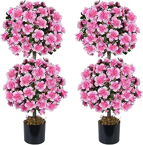 Artificial Camellia Topiary