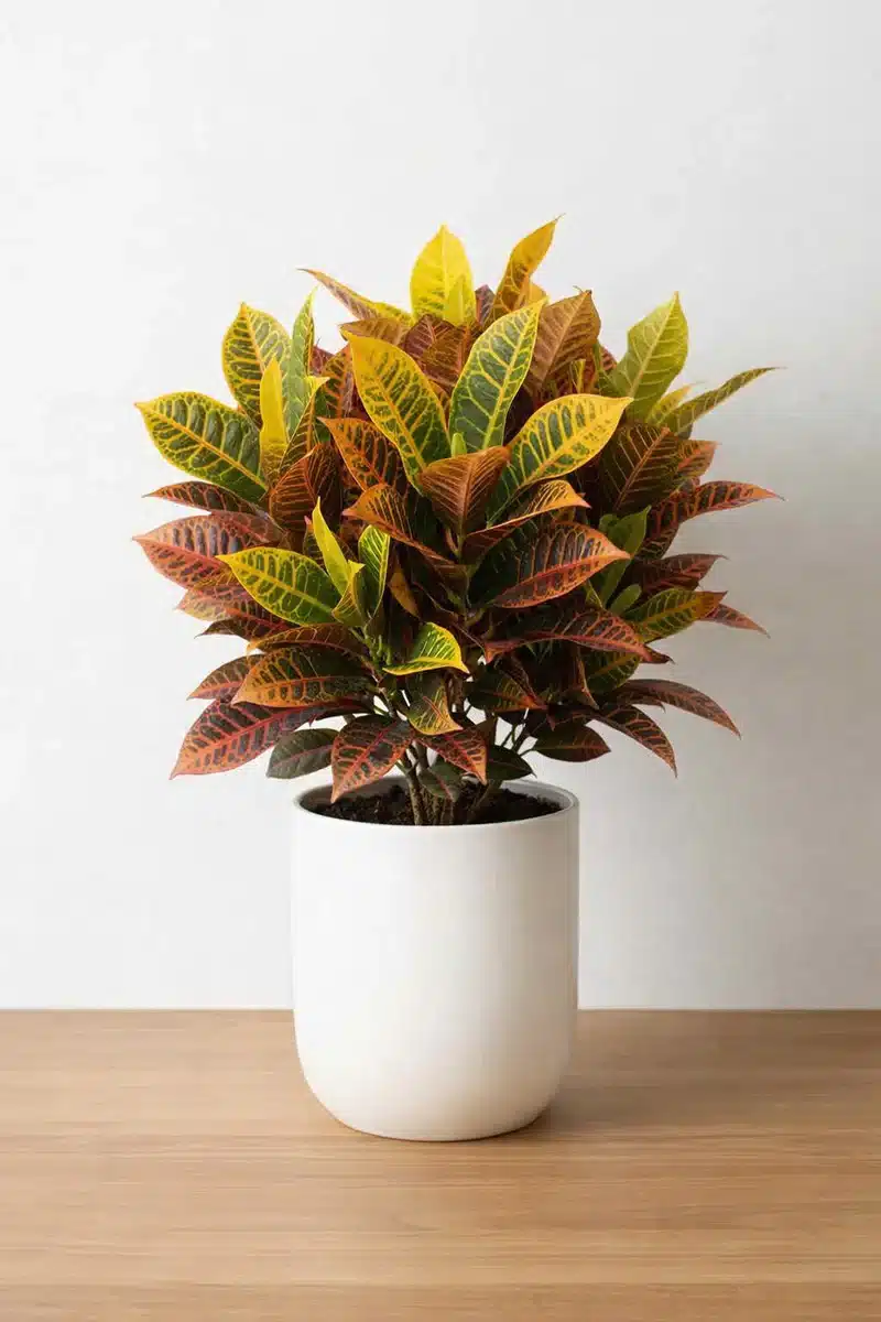 Artificial Croton Plant