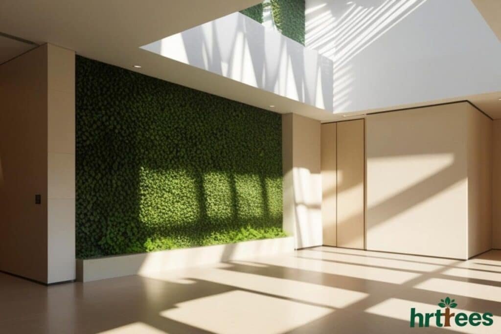 Realistic Faux greenery wall