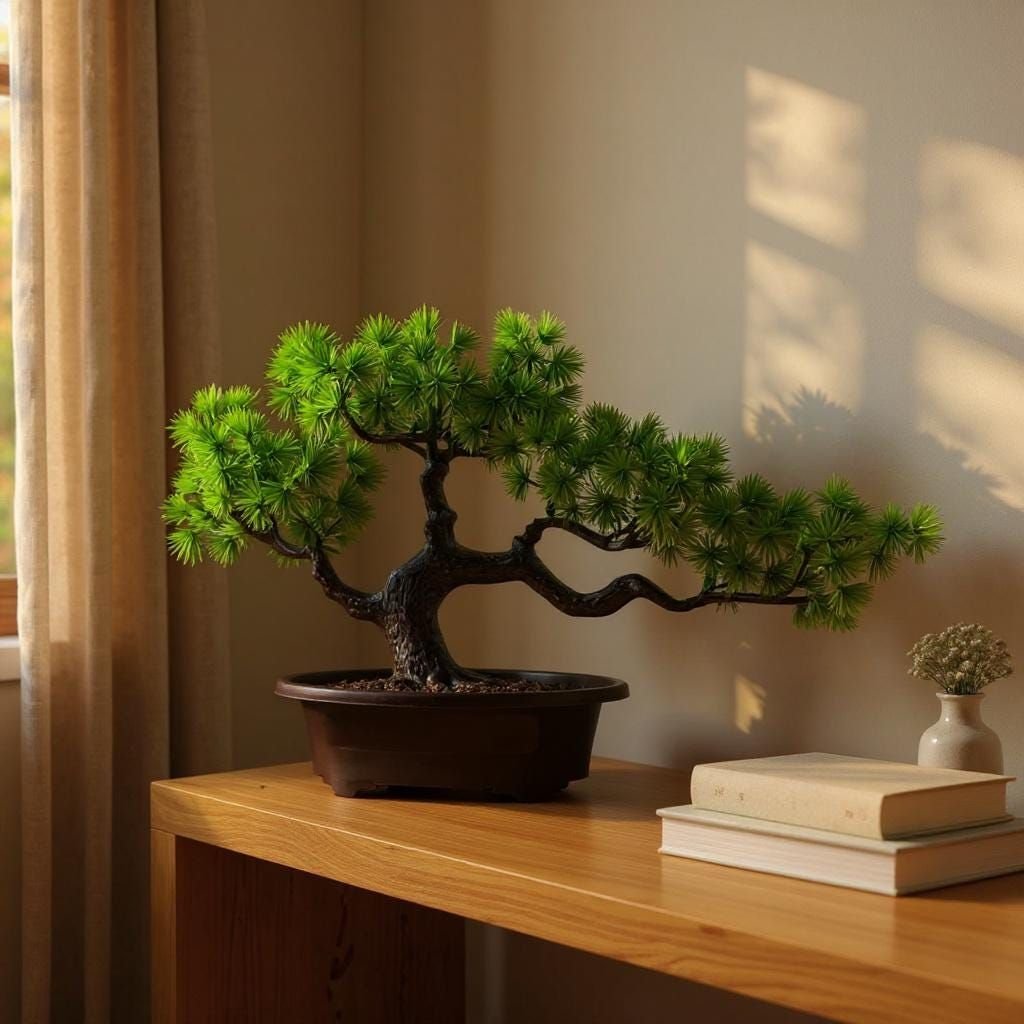 Artificial Bonsai on a Desk