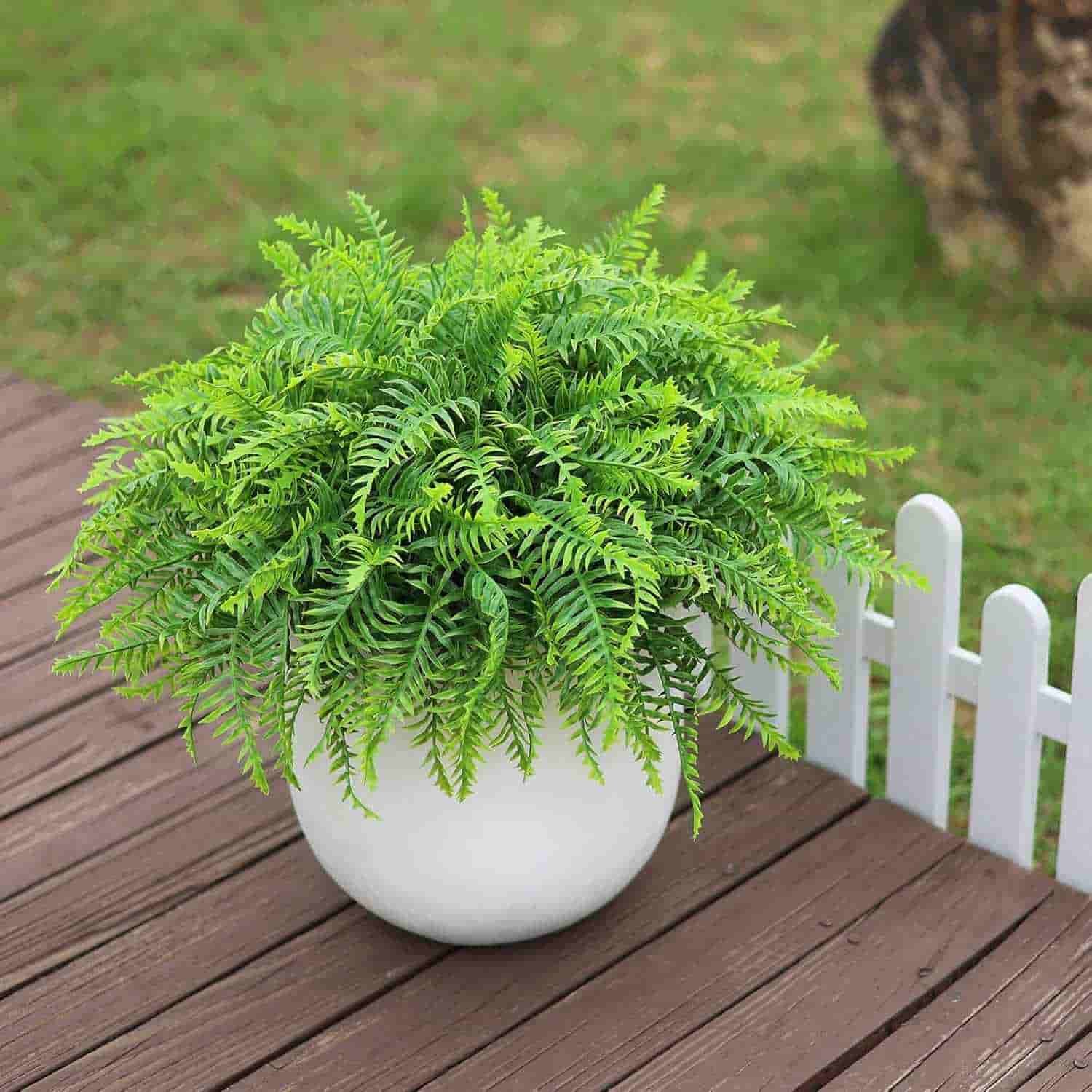 Artificial Fern Topiary